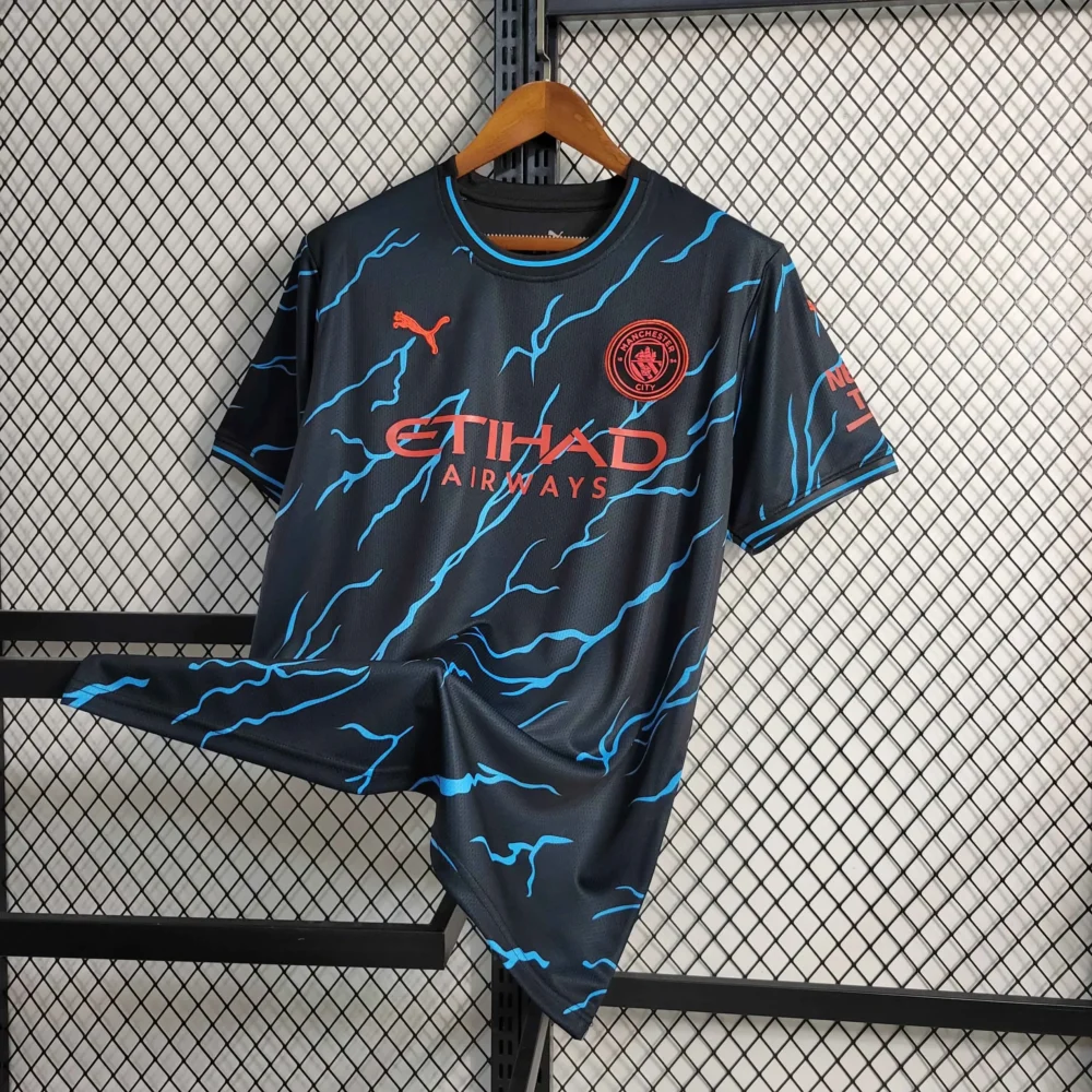 Manchester City Football Jersey Third Away Shirt 2023/24 - Image 3