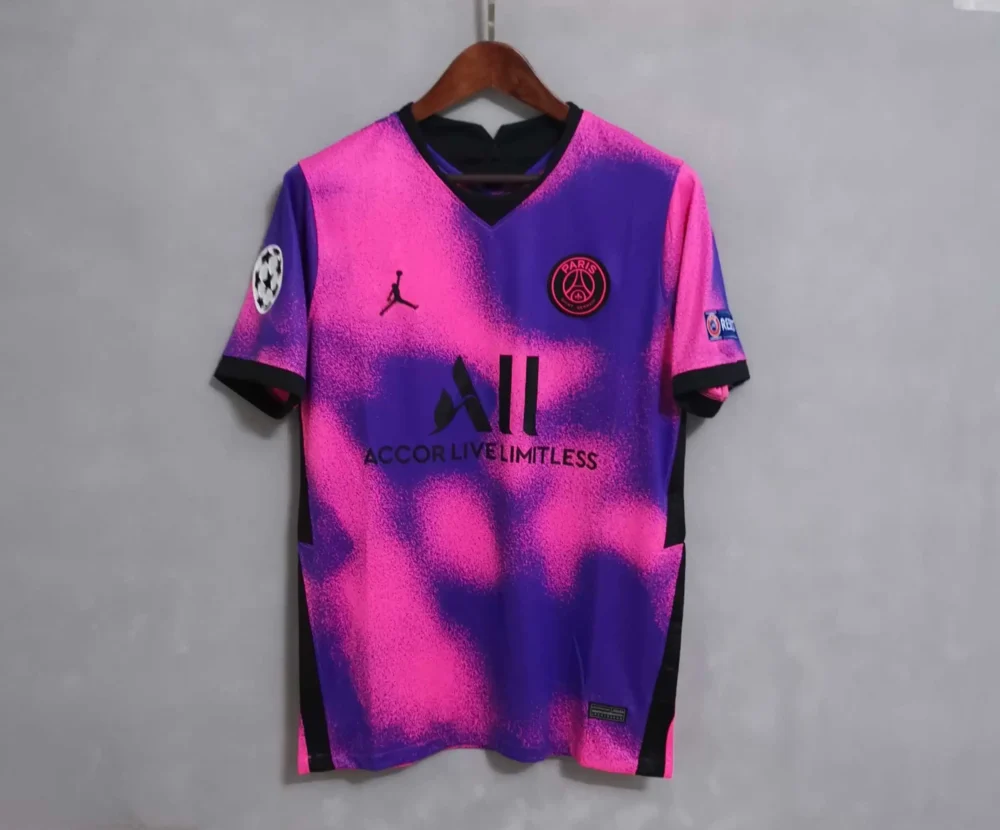PSG Retro Jersey Fourth Away Soccer Shirt 2020/21 - Image 3