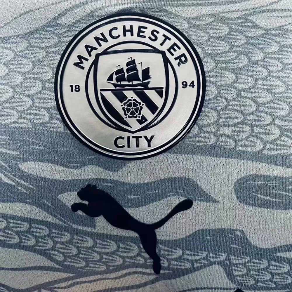Manchester City Authentic Dragon Special Edition Long Sleeve Football Jersey Shirt 2024/25 - Image 5