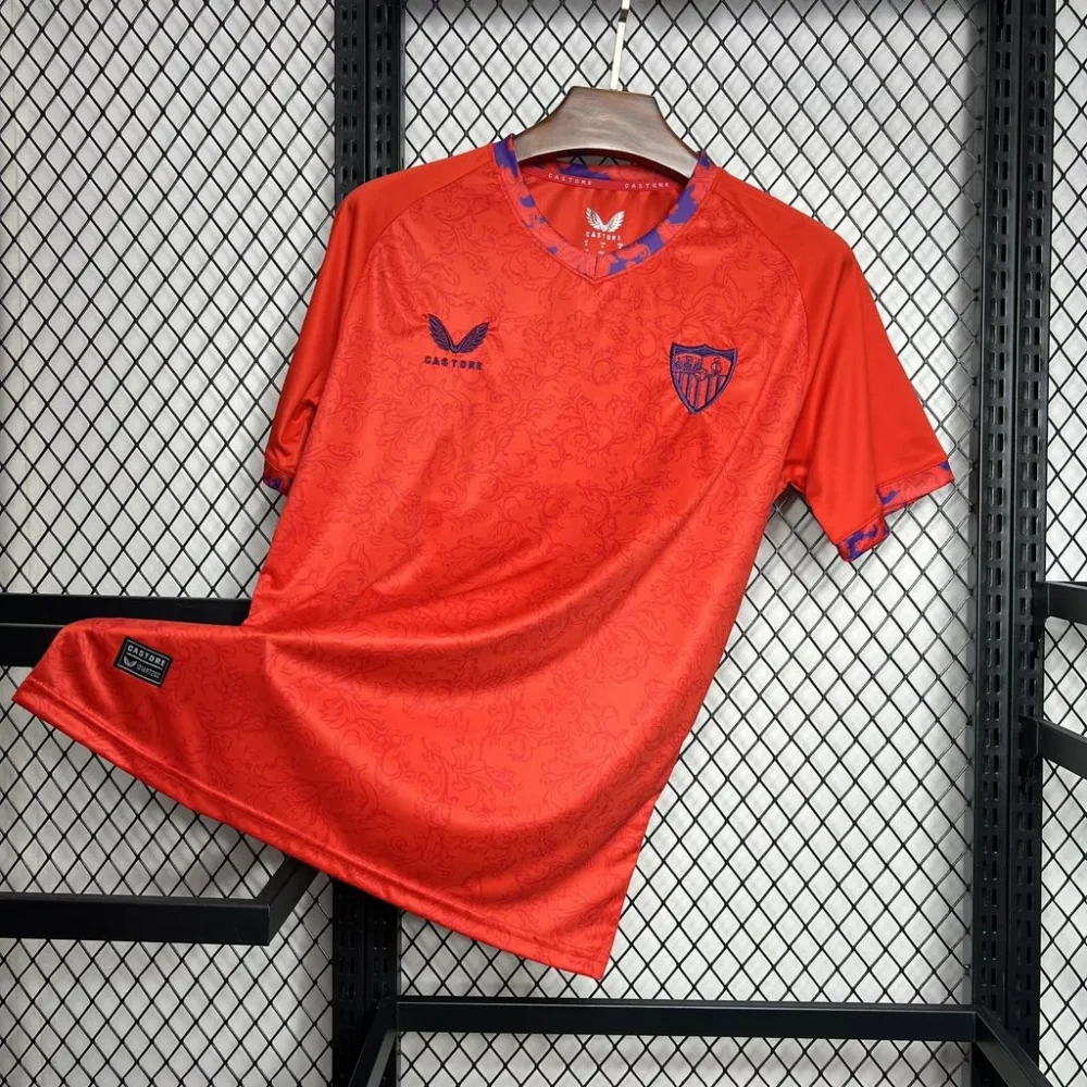 Sevilla FC Soccer Jersey Away Custom Shirt 2024/25 - Image 3