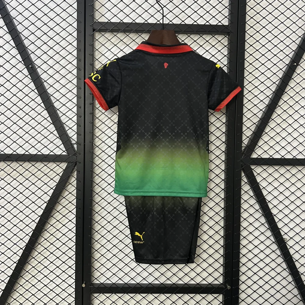 AC Milan Soccer Jersey Fourth Away Kids Kit Jersey+Shorts 2024/25 - Image 2