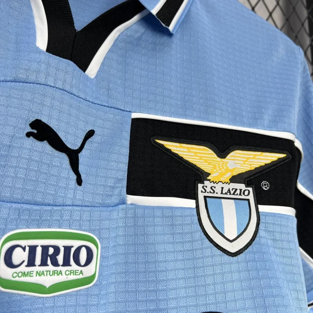 Lazio Retro Soccer Jersey Home Custom Shirt 1998-99 - Image 4