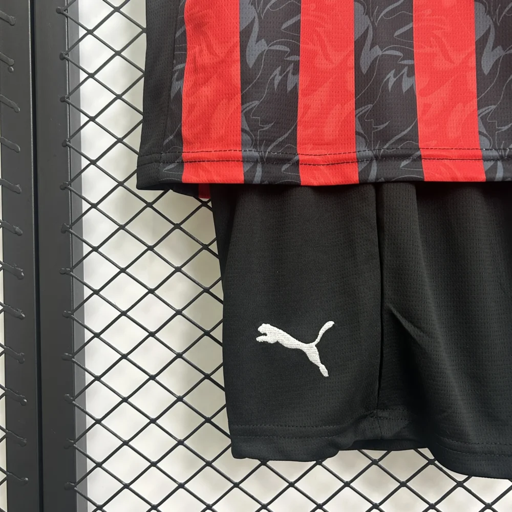 AC Milan Soccer Jersey Home Kids Kit Jersey+Shorts 2025/26 - Image 6