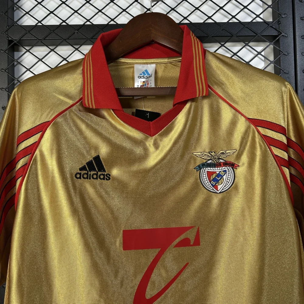 Benfica Retro Soccer Jersey Away Custom Shirt 1998/99 - Image 3