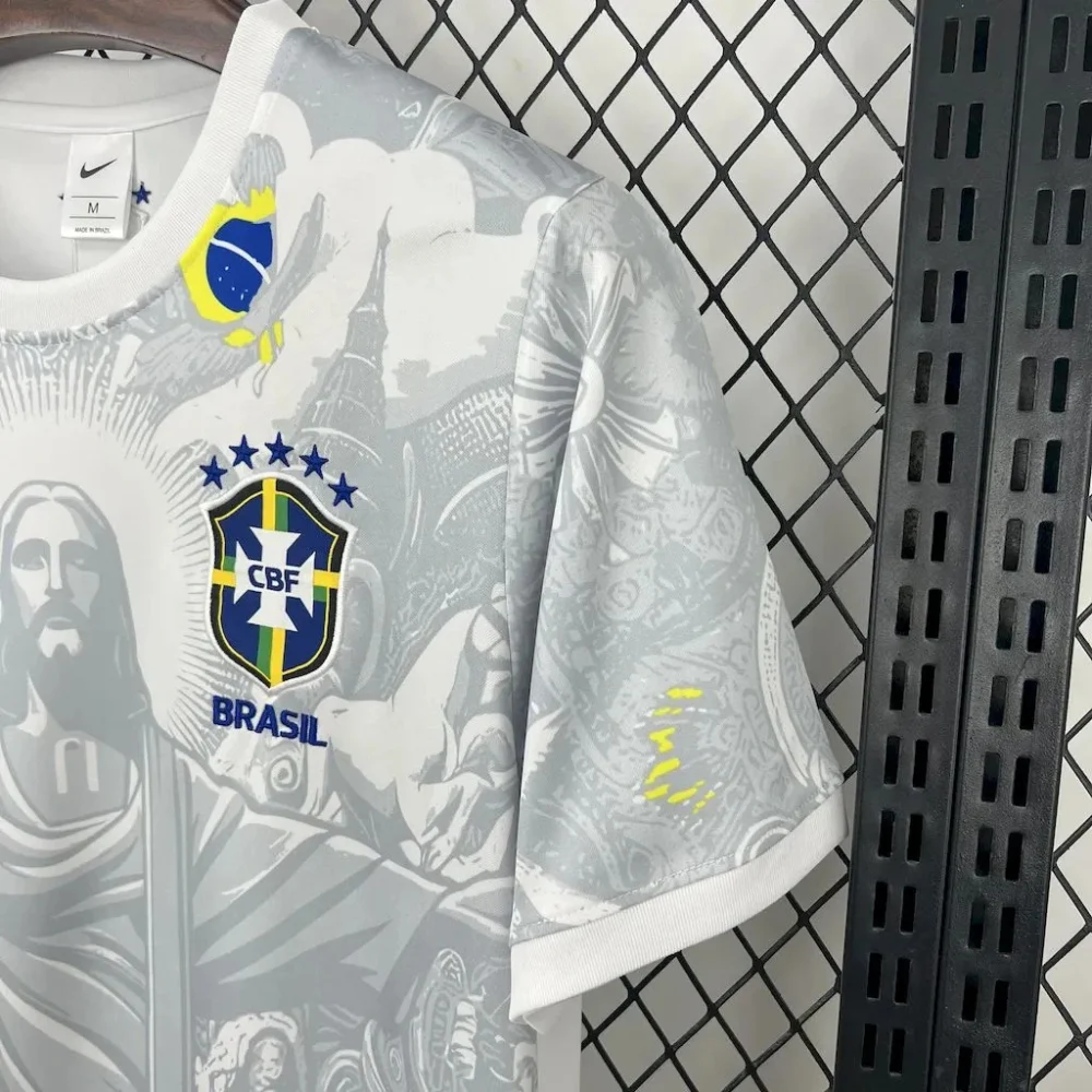 Brazil Soccer Jersey Jesus Special Edition Custom Shirt 2025 - Image 6