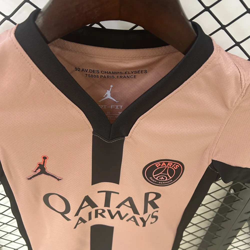 PSG Soccer Jersey Third Away Kids Kit Jersey+Shorts 2024/25 - Image 3