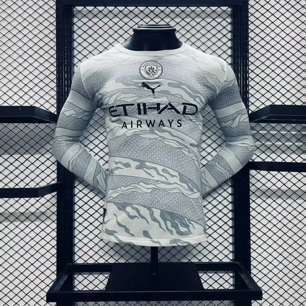 Manchester City Authentic Dragon Special Edition Long Sleeve Football Jersey Shirt 2024/25