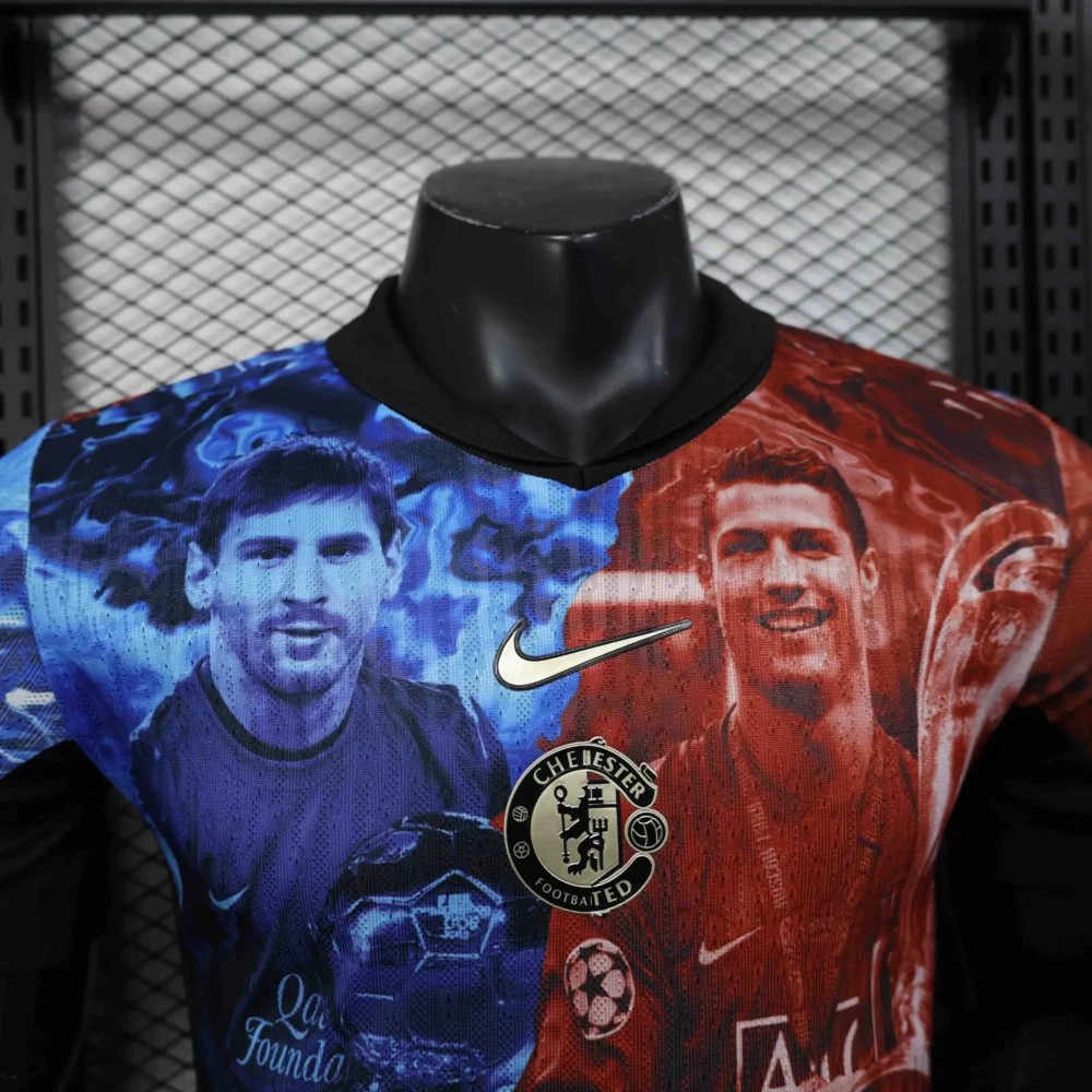 Manchester United Authentic Ronaldo x Messi Special Edition Football Jersey Shirt 2025/26 - Image 3