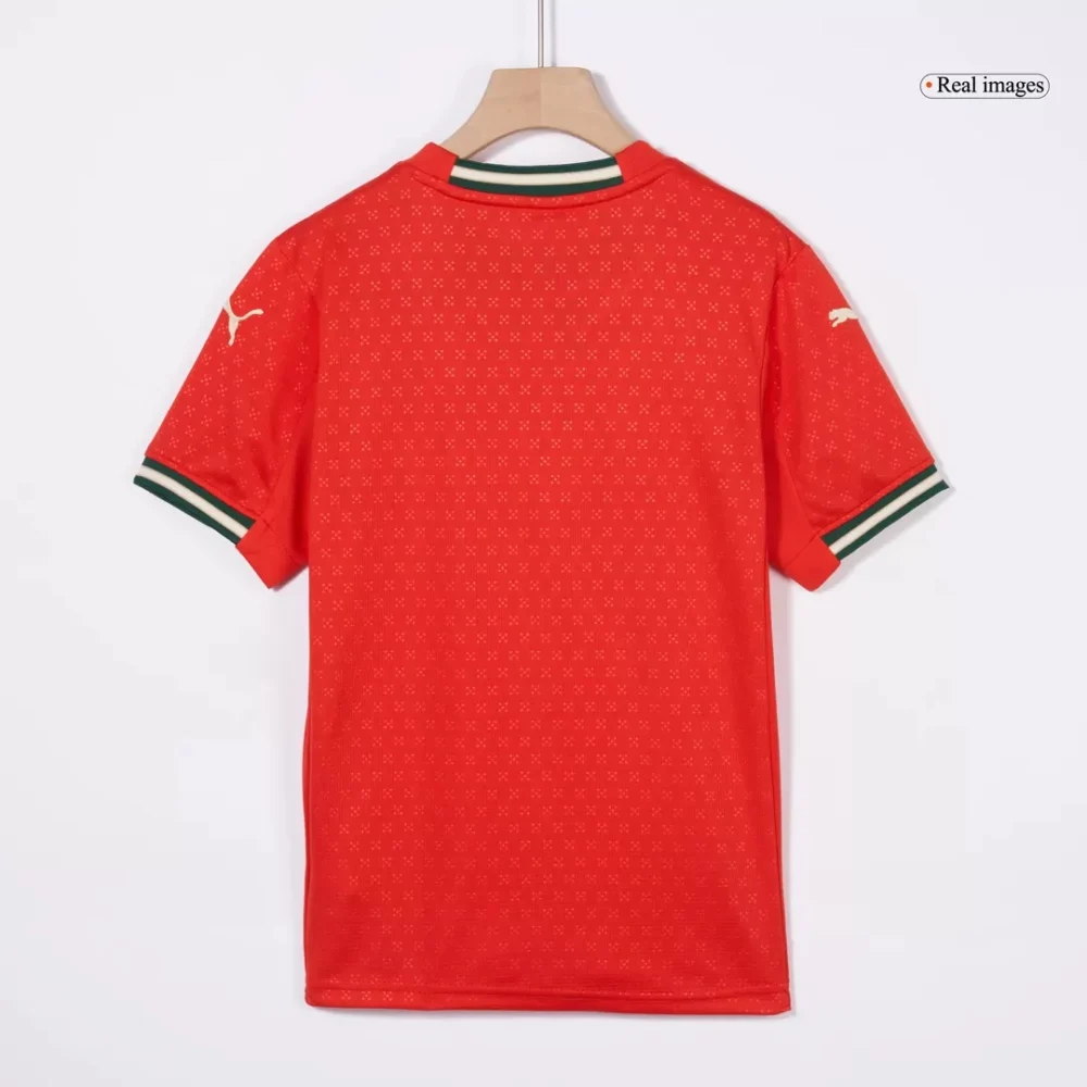Portugal Home Football Uniform Kids Kit Jersey+Shorts 2025 - Image 4