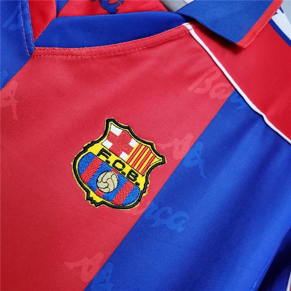 Barcelona Retro Jersey Home Soccer Shirt 1992/95 - Image 6