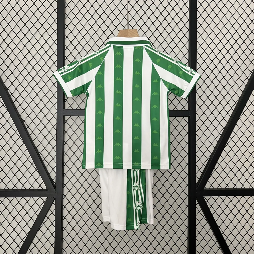 Real Betis Retro Jersey Home Kids Kit Jersey+Shorts 1995/97 - Image 2