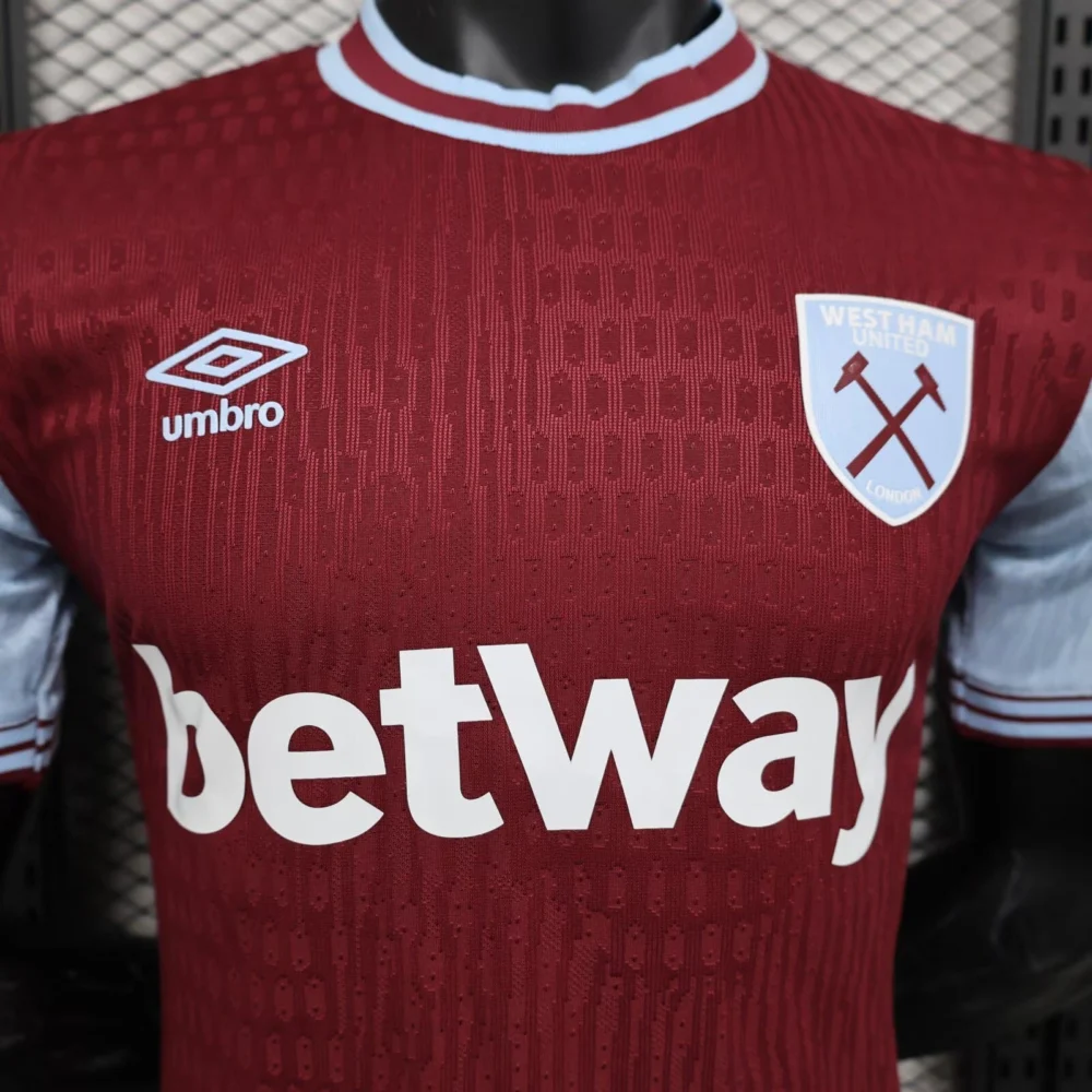 West Ham United Authentic Football Jersey Home Shirt 2024/25 - Image 3