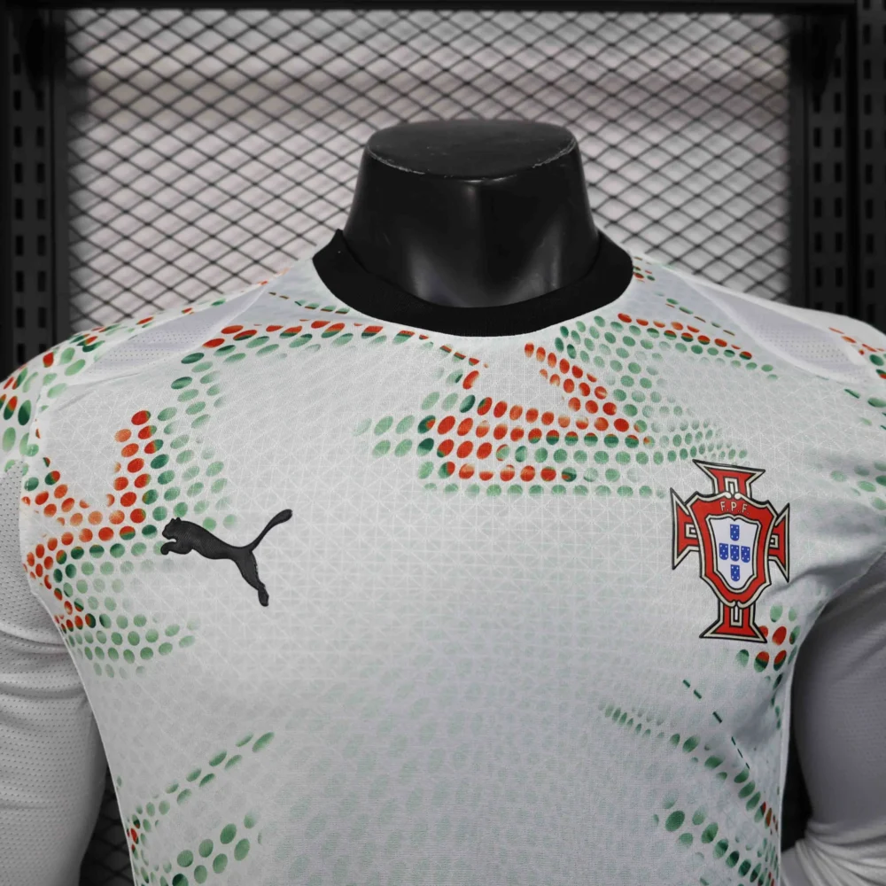 Portugal Authentic Soccer Jersey Away Long Sleeve Shirt 2025 - Image 3