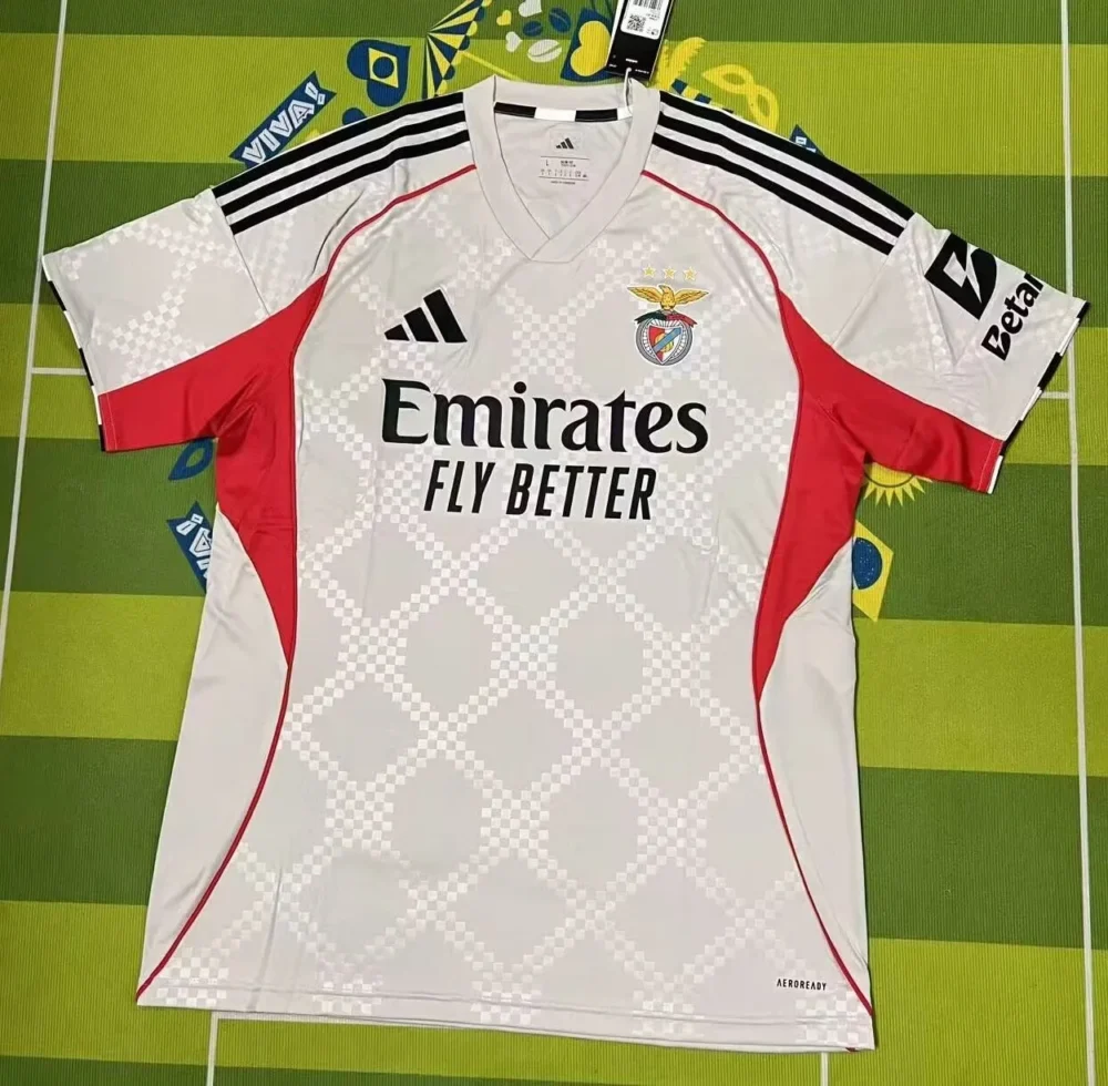 Benfica Soccer Jersey Away Custom Shirt 2025/26