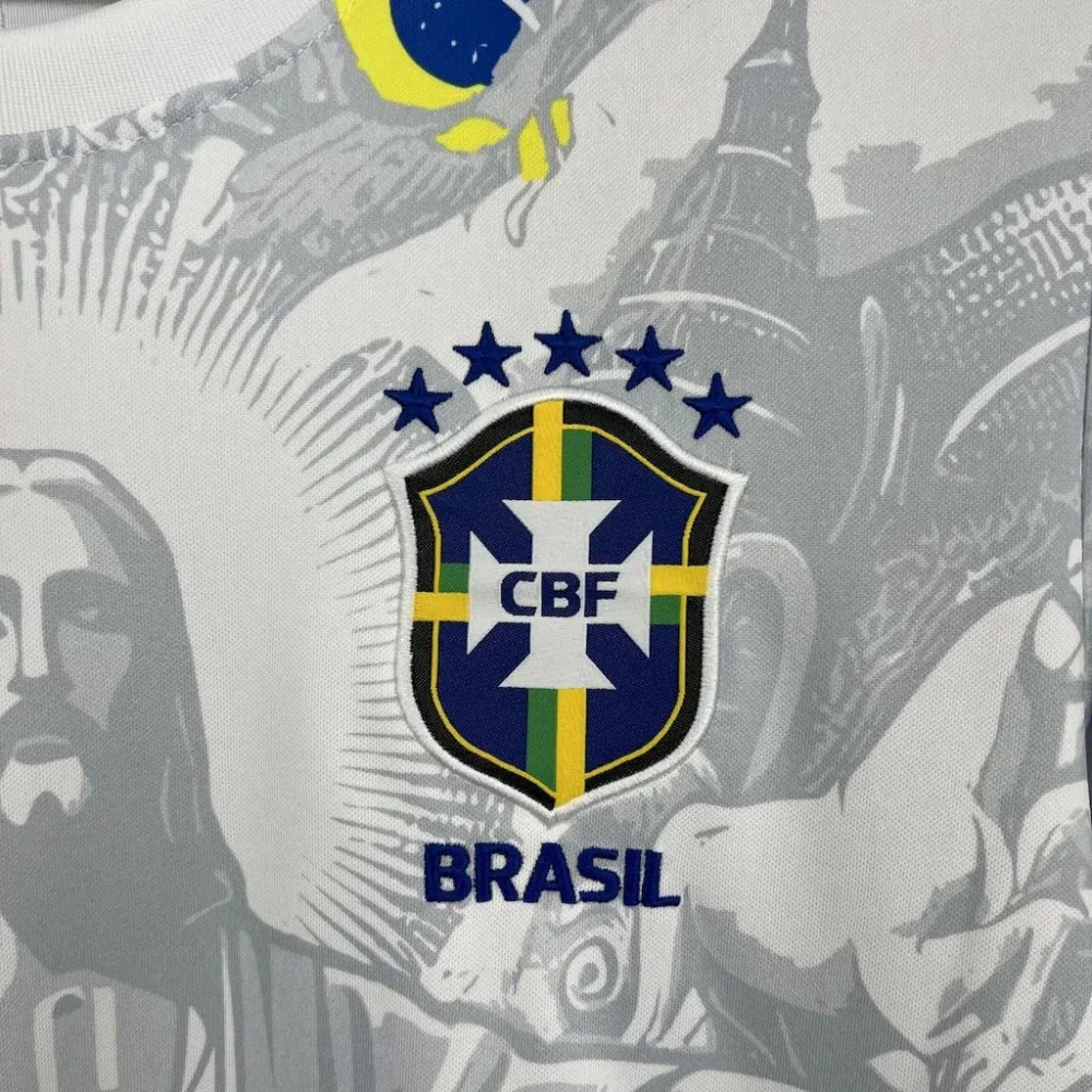 Brazil Soccer Jersey Jesus Special Edition Custom Shirt 2025 - Image 5