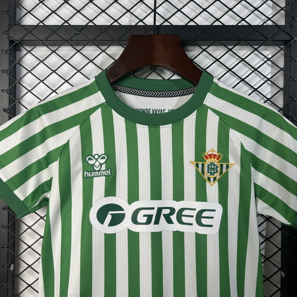 Real Betis  the Conference League Final Kids Kit Jersey+Shorts 2024/25 - Image 3
