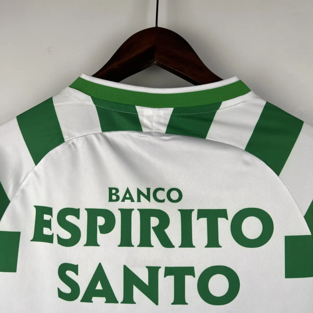 Sporting CP Retro Soccer Jersey Home Custom Shirt 2003/04 - Image 8