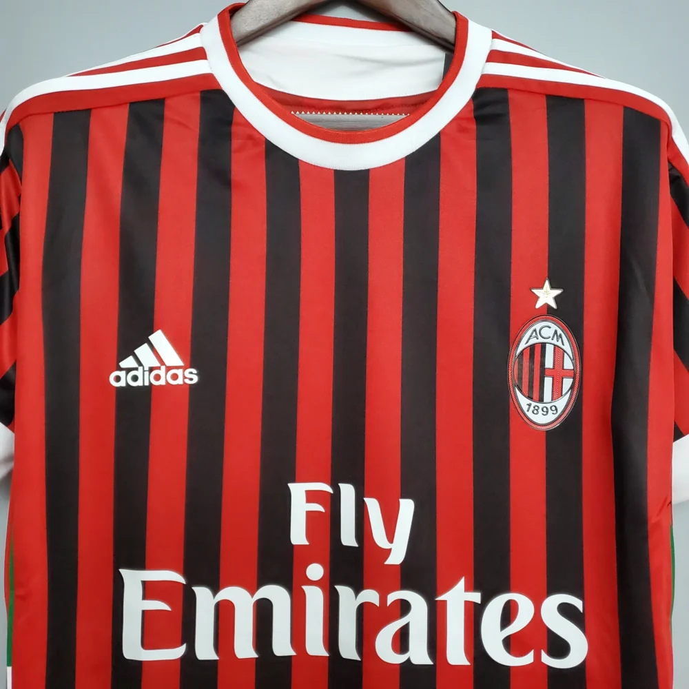 AC Milan Retro Soccer Jersey Home Custom Shirt 2011/12 - Image 3
