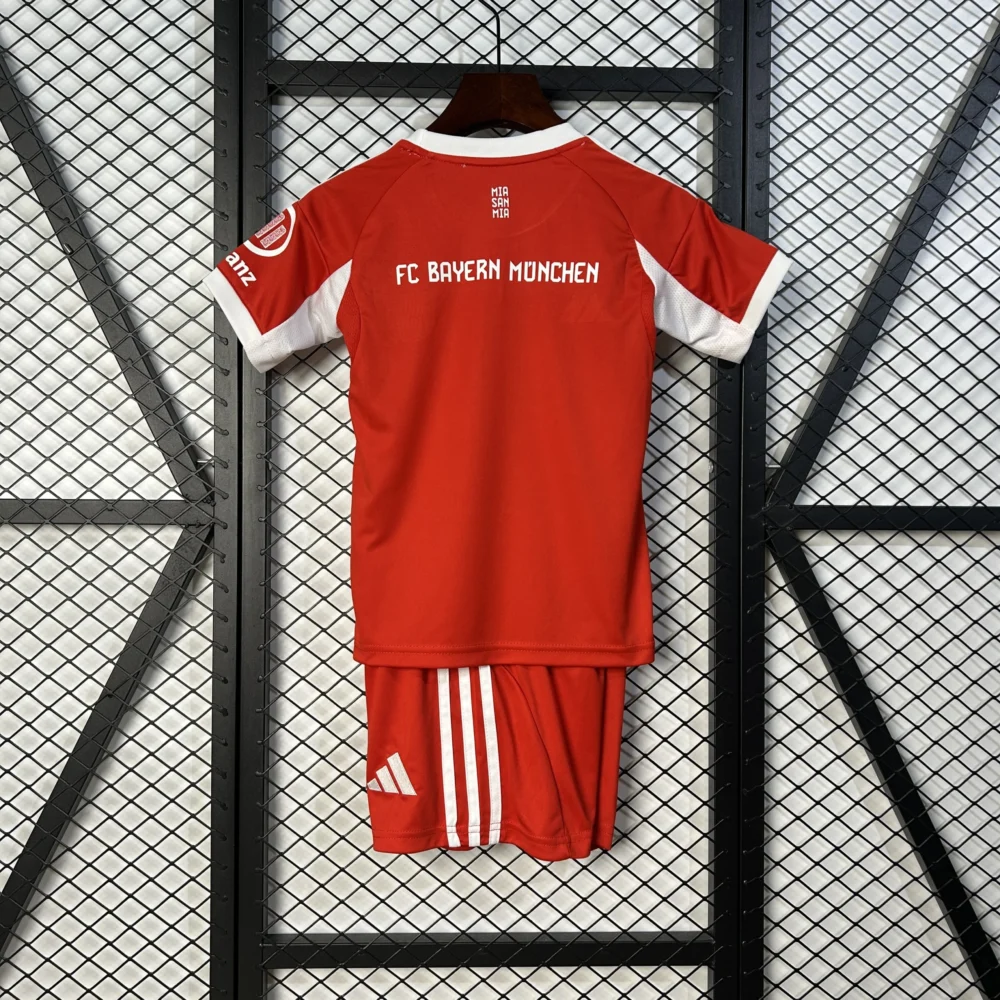 Bayern Munich Home Kids Kit Jerseys+Shorts 2025/26 - Image 2