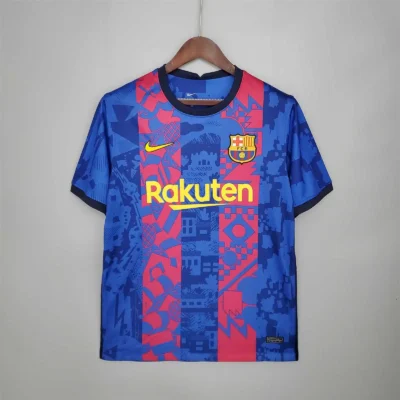 Barcelona Retro Jersey Third Away Soccer Shirt 2021/22