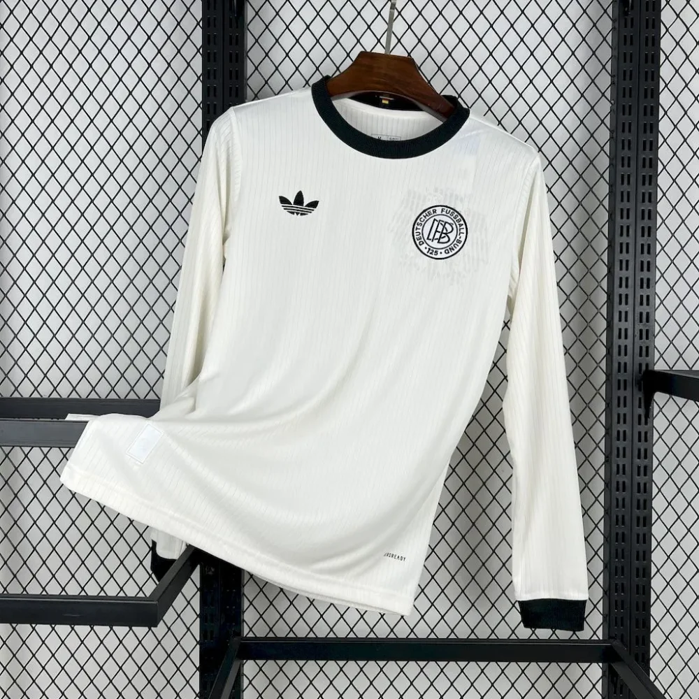 Germany Football Jersey Custom Long Sleeve Shirt 2025 125th Anniversary