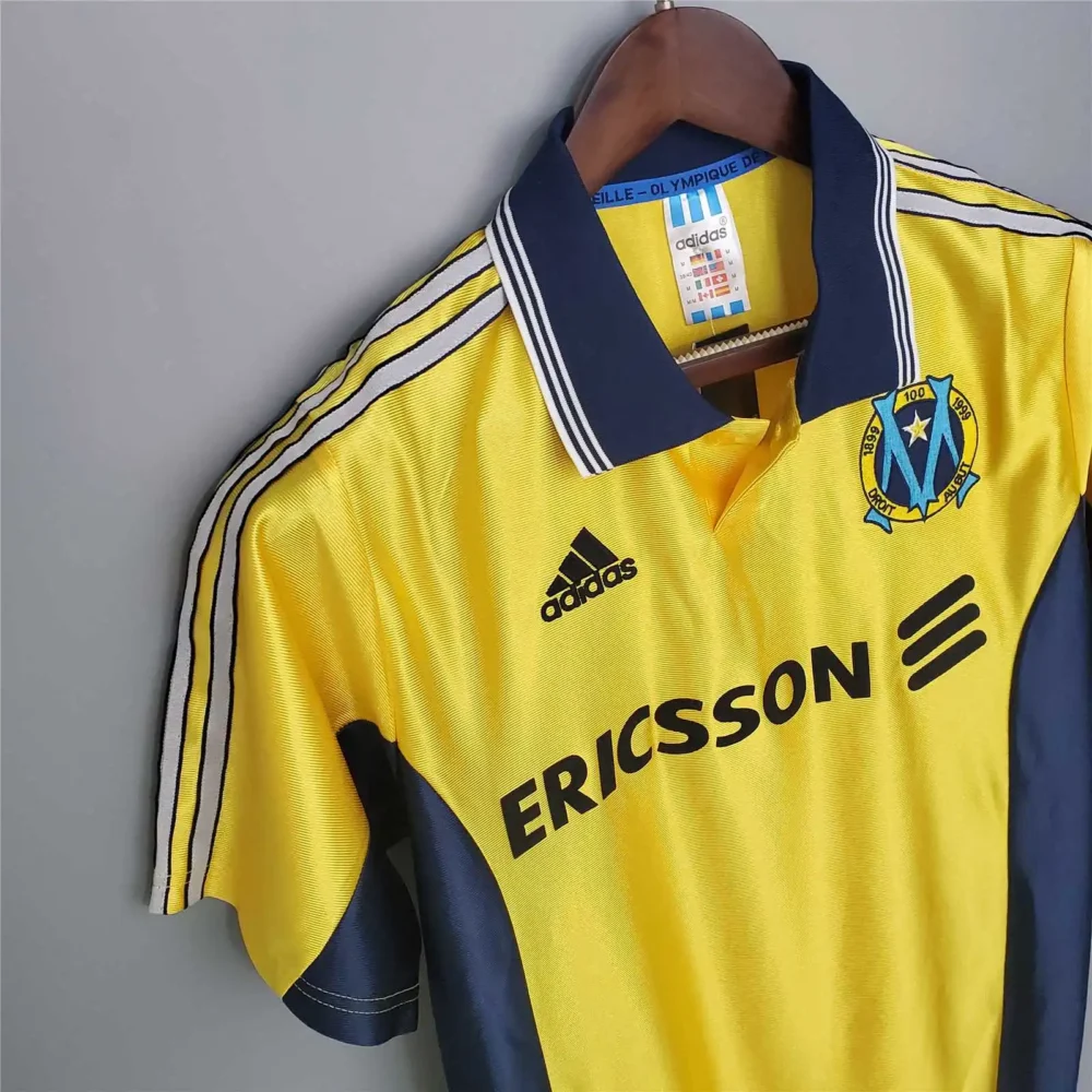 Marseille Retro Soccer Jersey Away Custom Shirt 1998-99 - Image 3