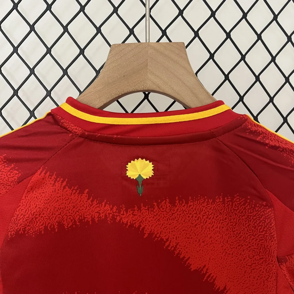 Spain Home Football Uniform Kids Kit Jersey+Shorts EURO 2024 - Image 8