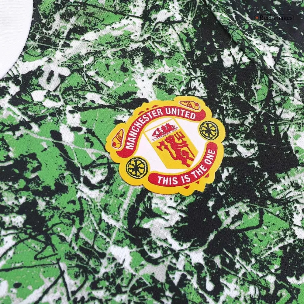 Manchester United x Stone Roses Icon Pre-Match Football Jersey Shirt 2024/25 - Image 5