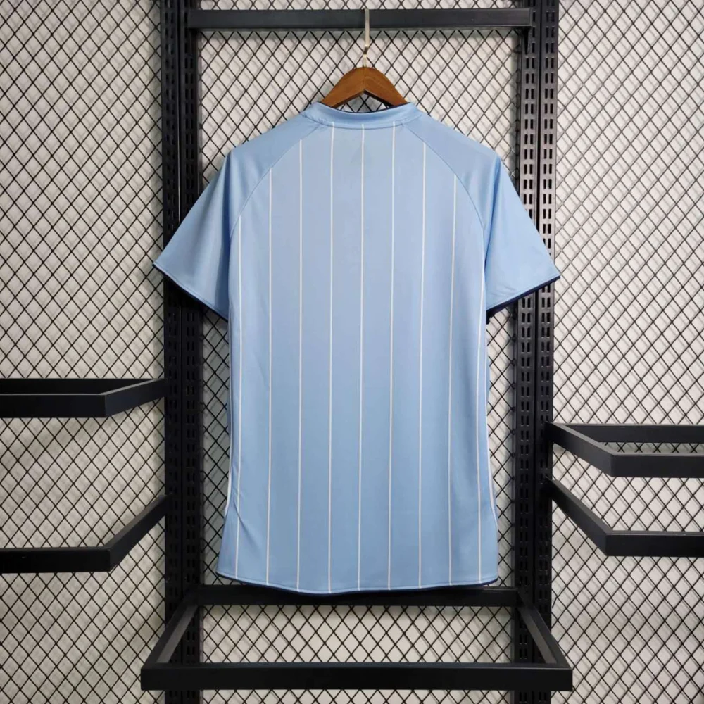 Manchester City Retro Home Football Jersey Shirt 2007/08 - Image 2