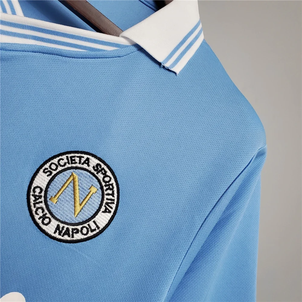 Napoli Retro Soccer Jersey Home Custom Shirt 1986-87 - Image 7