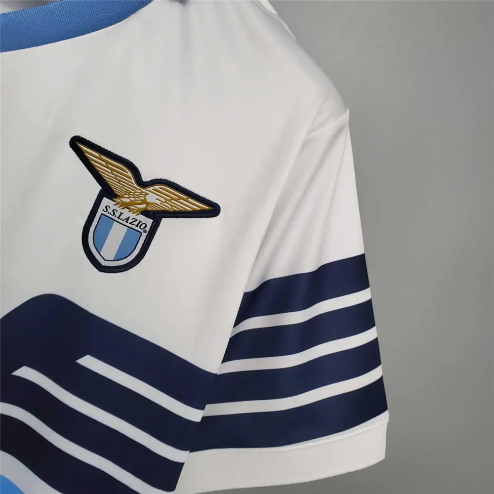 Lazio Retro Soccer Jersey Home Eagle Shirts Macron 115th Anniversary 2015/16 - Image 5