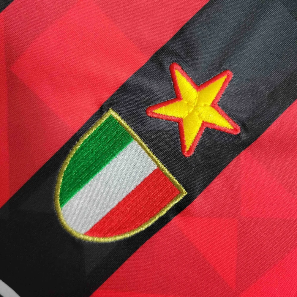 AC Milan Retro Soccer Jersey Home Custom Shirt 1993/94 - Image 4