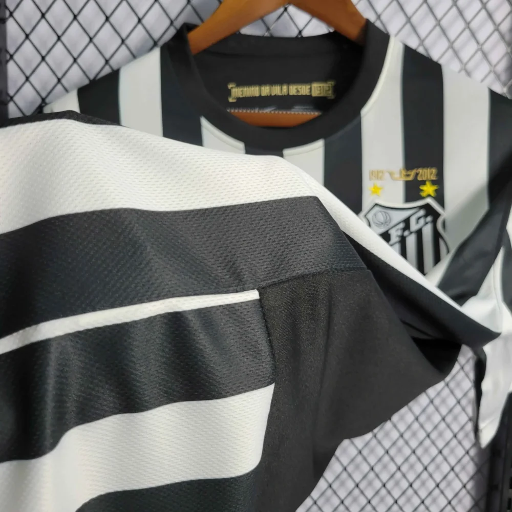 Santos FC Retro Soccer Jersey Away Custom Shirt 2012 - Image 7