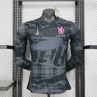 Chelsea Authentic Football Jersey Third Away Long Sleeve Shirt 2024/25