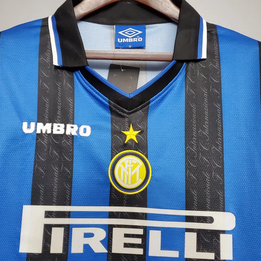 Inter Milan Jersey Custom Home Soccer Jersey 1997/98 - Image 3