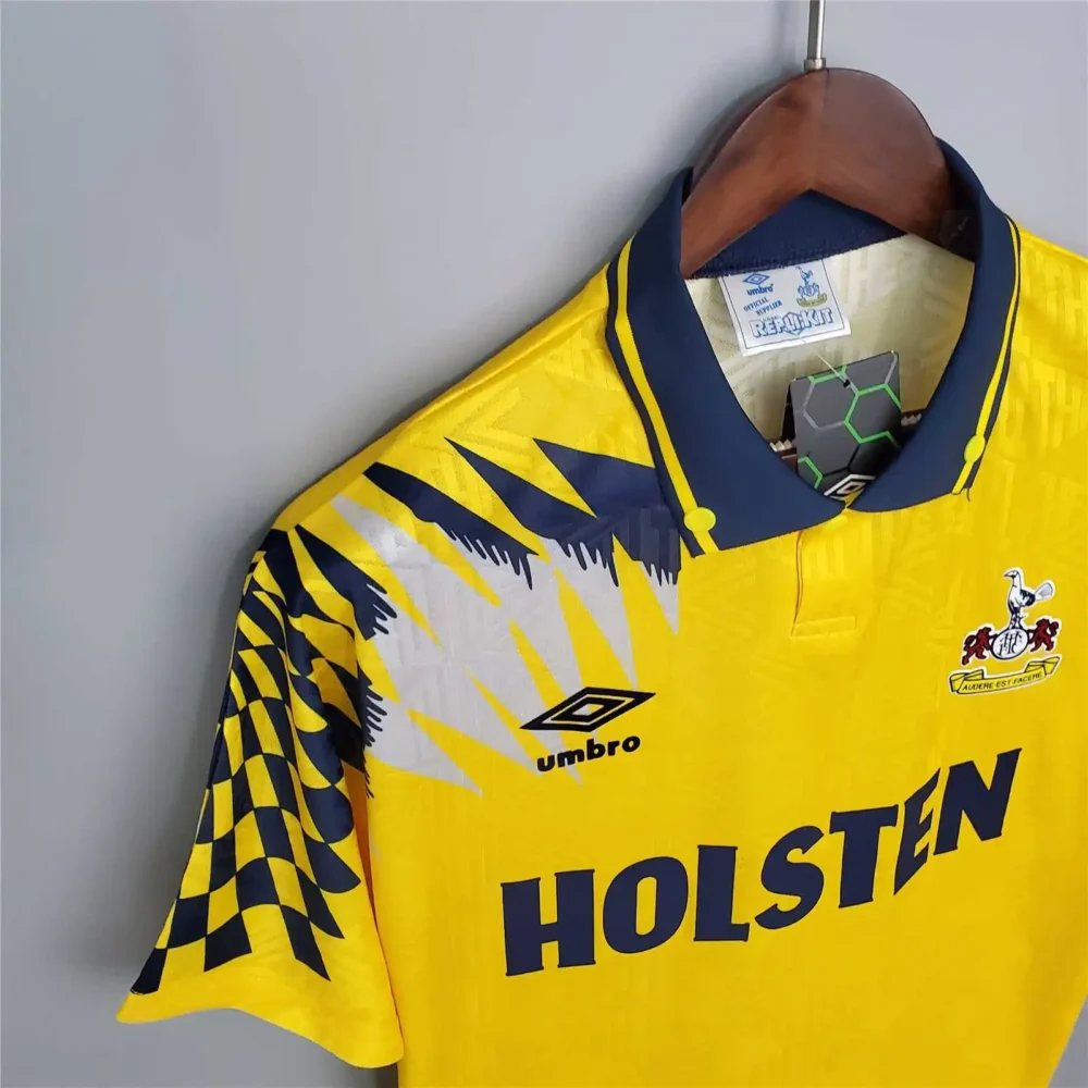 Tottenham Hotspur Retro Football Jersey Away Custom Shirt 1992/94 - Image 4