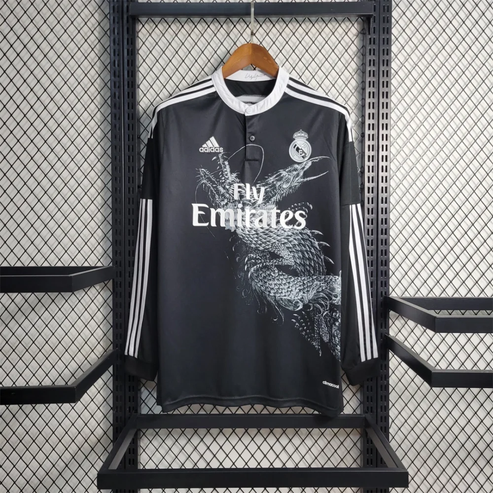 Ronaldo#7 Real Madrid Retro Jersey Third Away Long Sleeve Soccer Shirt 2014/15 - Image 2
