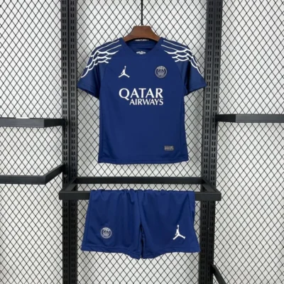 PSG Soccer Jersey Fourth Away Kids Kit Jersey+Short 2024/25