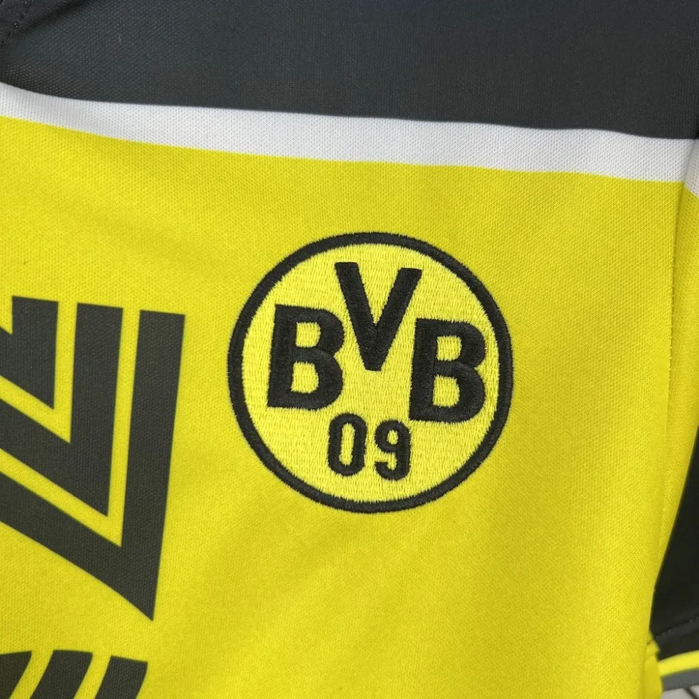 Borussia Dortmund Retro Jersey Home Soccer Shirt 1996/97 - Image 4