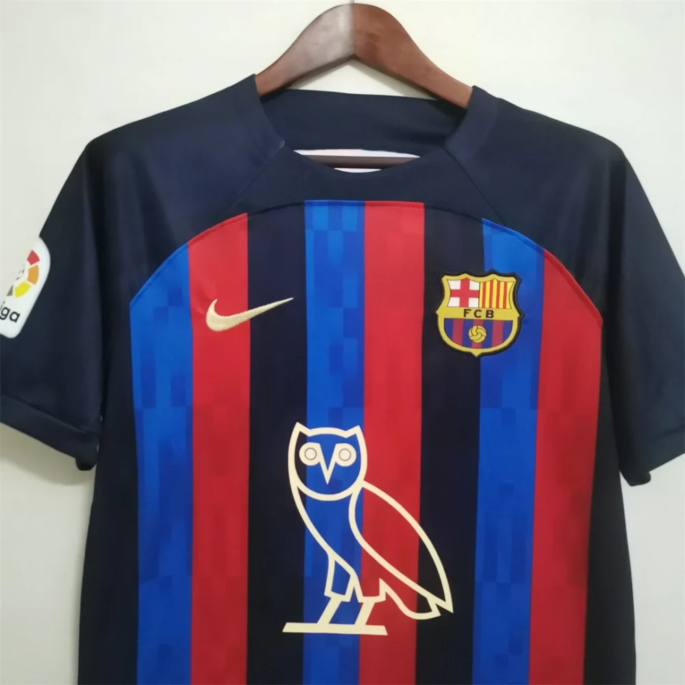 Barcelona Home Owl Version Soccer Jersey Custom Shirt 2022/23 - Image 2