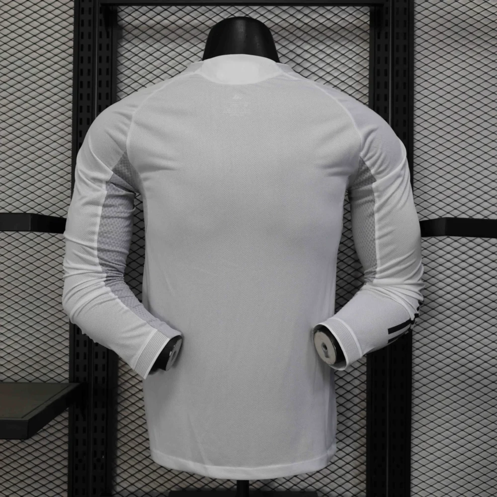 Real Madrid Authentic Soccer Jersey Home Long Sleeve Shirt 2025/26 - Image 2