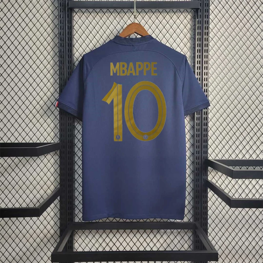 France Retro Soccer Jersey Home Custom Shirt World Cup 2022 - Image 16