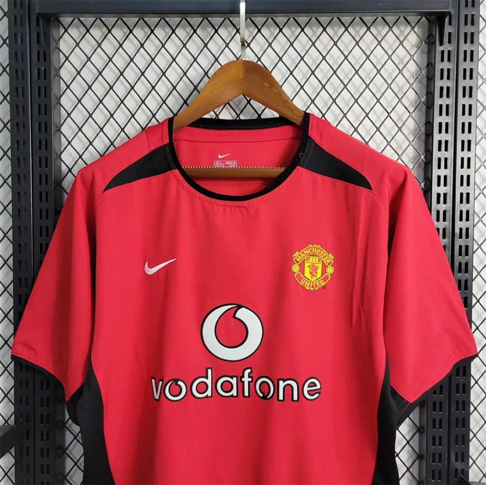 Manchester United Retro Home Football Jersey Shirt 2002/04 - Image 4