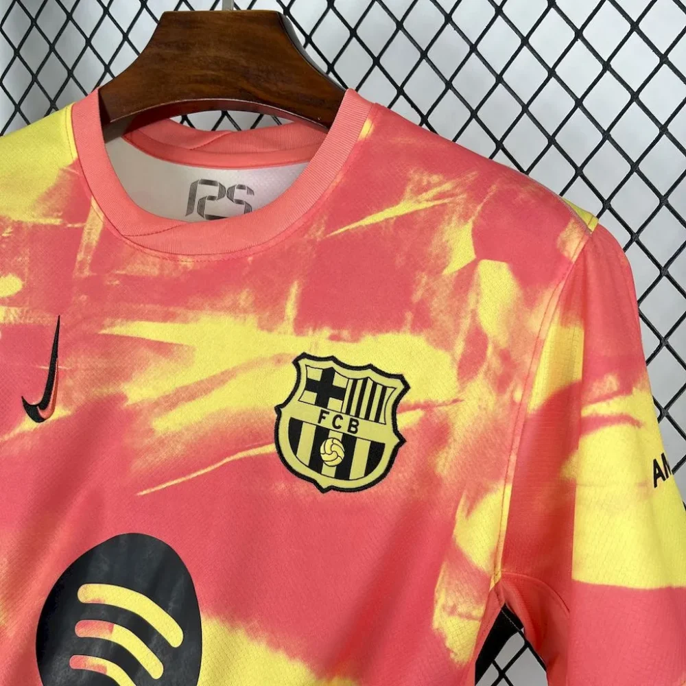 Barcelona Soccer Jersey Pink Training Custom Shirt 2025/26 - Image 3