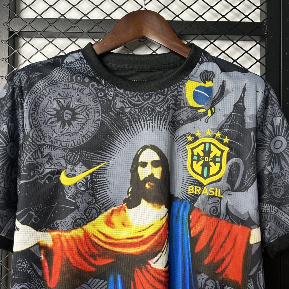 Brazil Soccer Jersey Jesus Special Edition Custom Shirt 2025 - Image 5