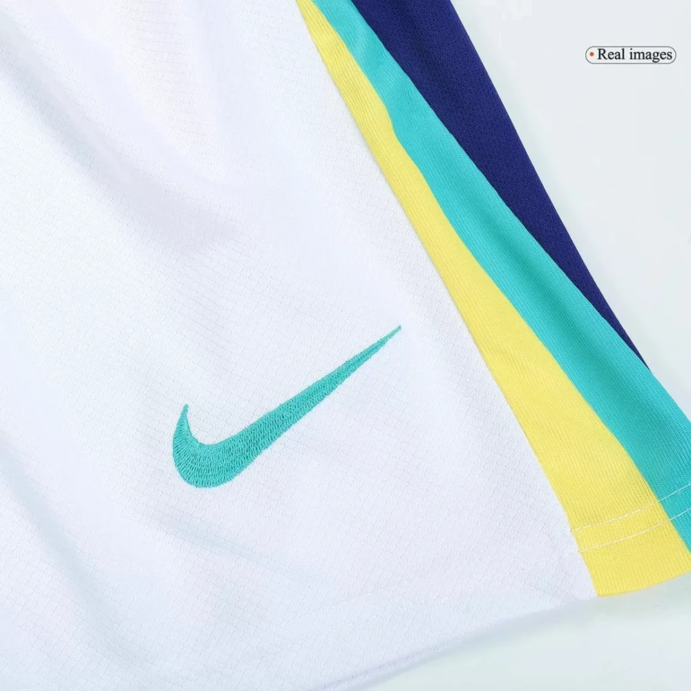 Brazil Away Soccer Uniform Kids Kit Jersey+Shorts Copa America 2024 - Image 13