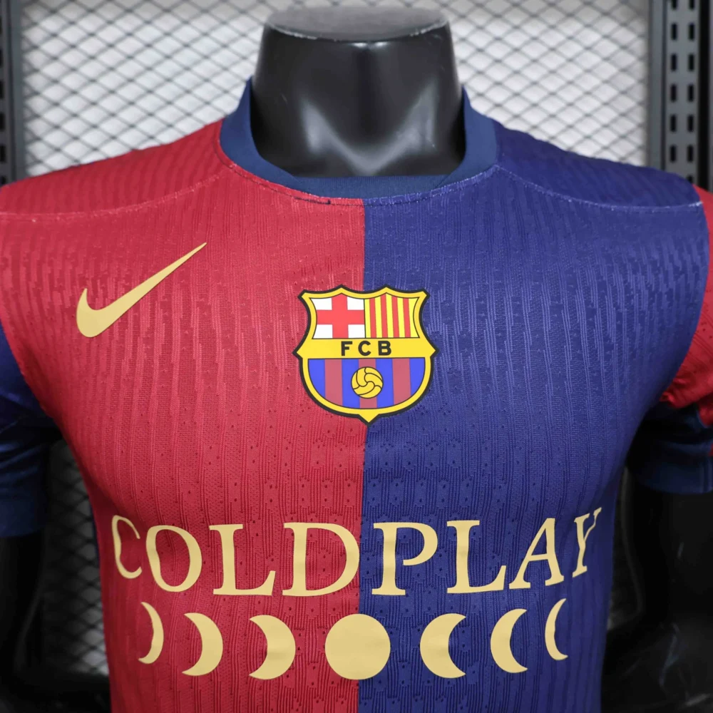 Authentic Soccer Jersey Barcelona Home x Coldplay Shirt 2024/25 - Image 2