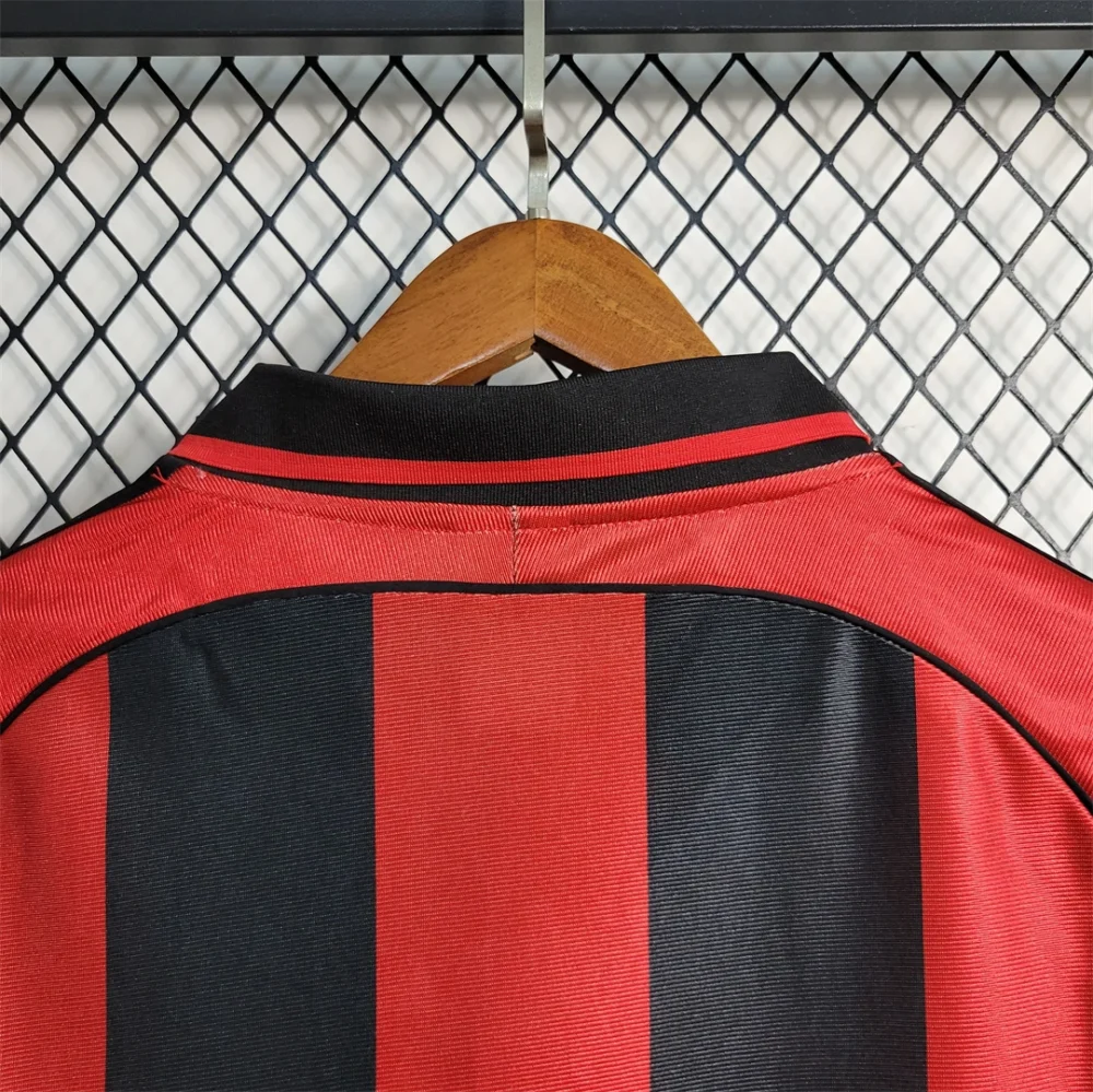 AC Milan Retro Soccer Jersey Home Custom Shirt 1998/00 - Image 10