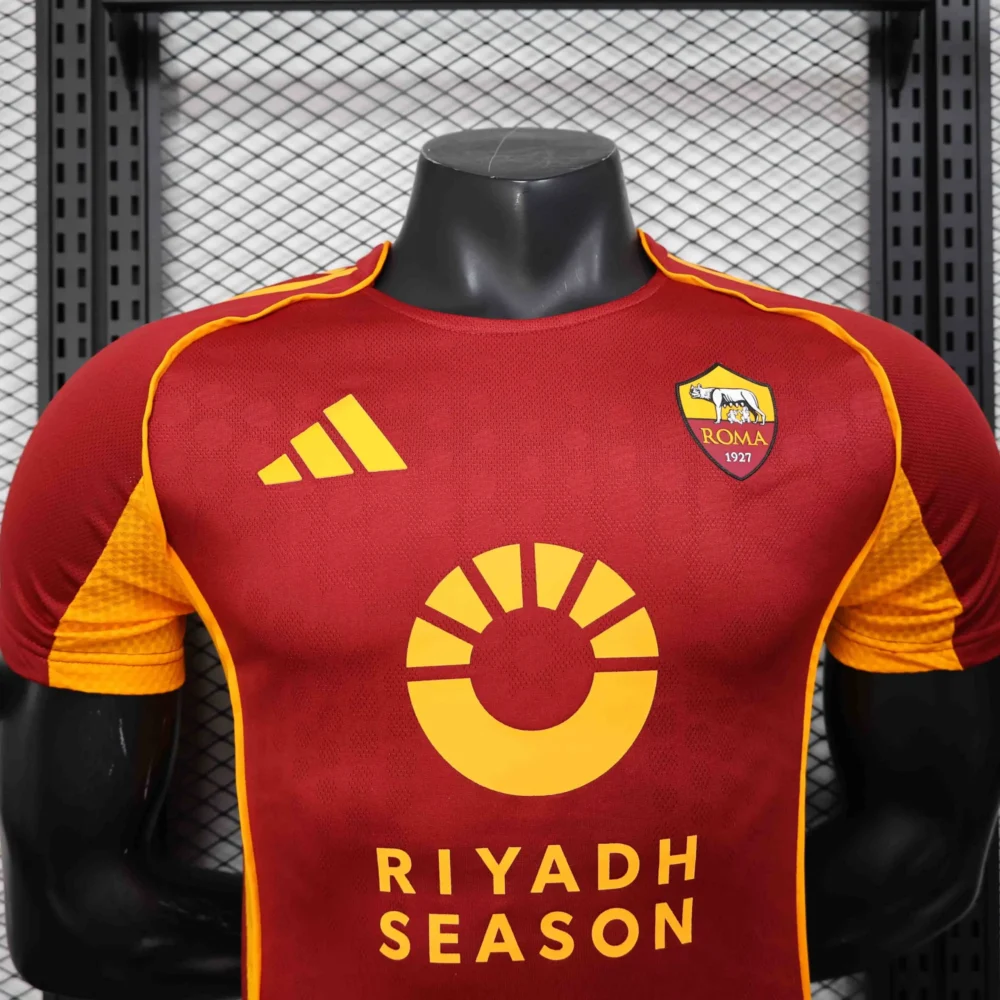 Roma Authentic Soccer Jersey Home Shirt 2025/26 - Image 3