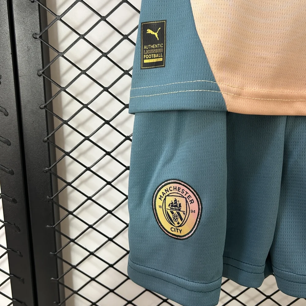 Manchester City Fourth Away Kids Kit Jersey+Shorts 2024/25 - Image 7